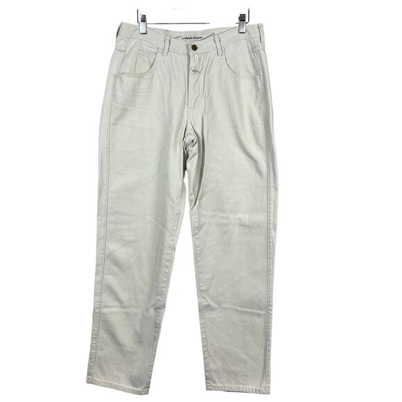 Girbaud Jeans High Waist Zip Fly Off White Cream - 32 - Picture 1 of 5